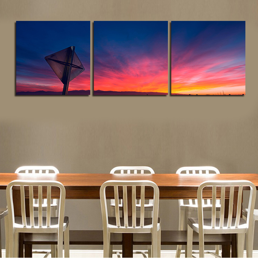 2016 3 panel sell view modern wall painting home decor picture print on canvas framed art living room canvas