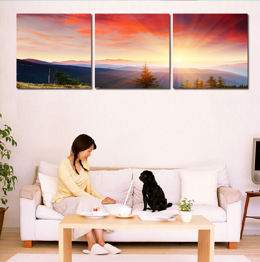 2016 3 pieces frames wall art picture hd view canvas print painting paintings home decoration living room canvas print painting