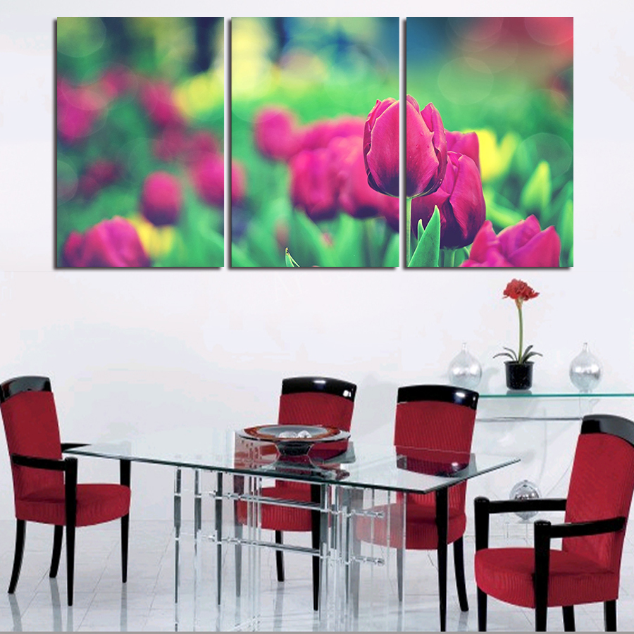 2016 5 panels flower painting canvas wall art cuadros decoracion wall picture for living room canvas print abstract painting