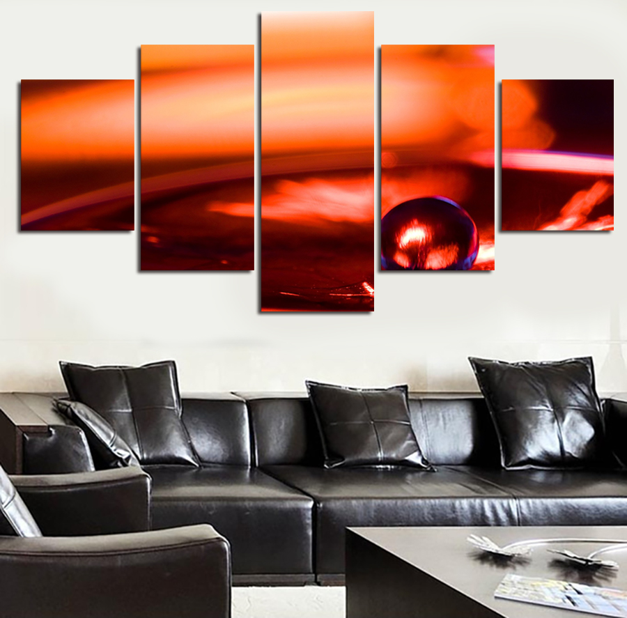 2016 new 5 pcs frames wall abstract art picture modern home decoration living room or bedroom canvas print painting wall picture