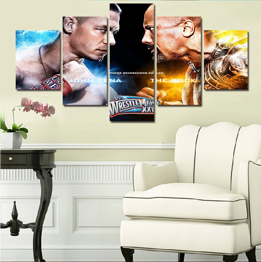 2016 new 5 piece for john seine trees modern home wall decor canvas picture art hd print painting on canvas artworks