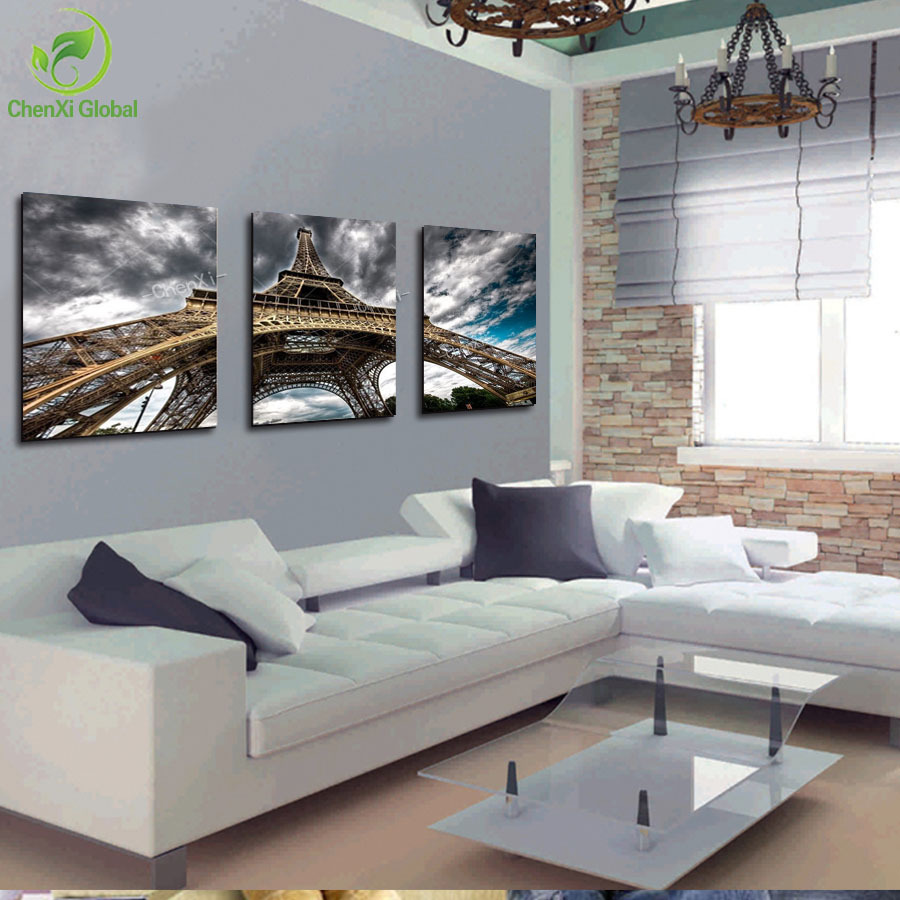 3 panel picture canvas painting oil painting cuadros latoureiffeel home decaration for living room prints on canvas abstract