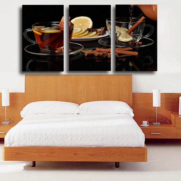 3 panel restaurant decorated picture modern home wall decor print painting on canvas for house decorate unframed