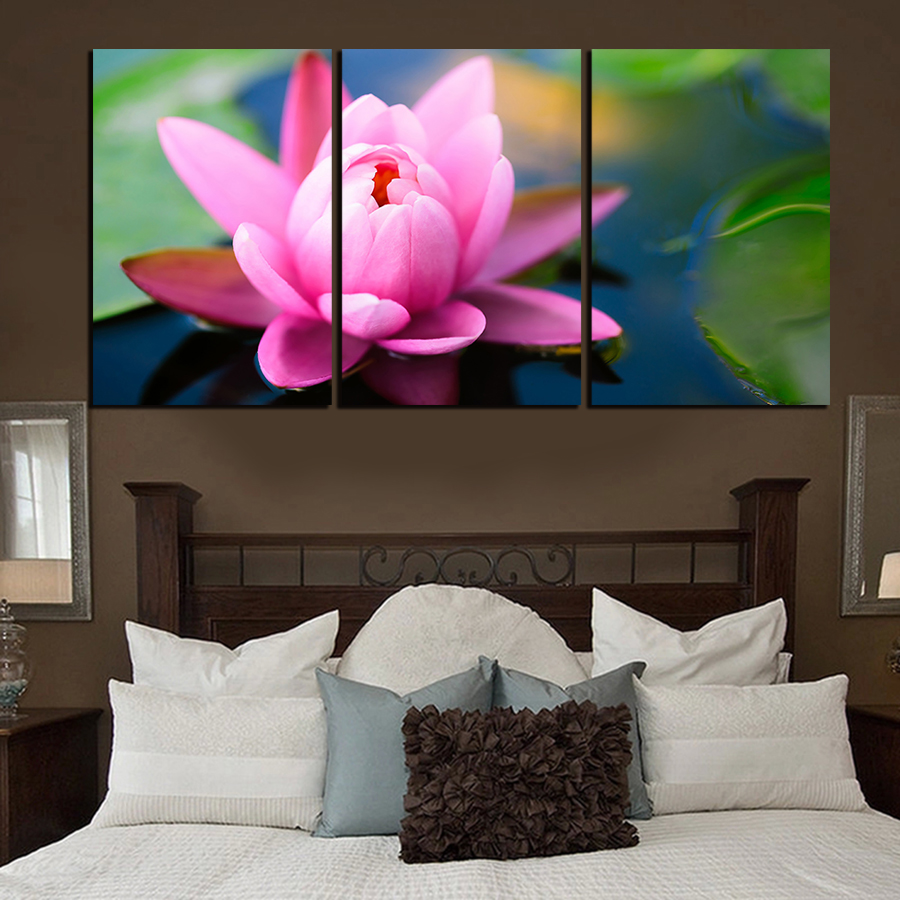 3 pcs wall art abstract flower modern hd picture home decoration living room canvas print painting picture canvas picture