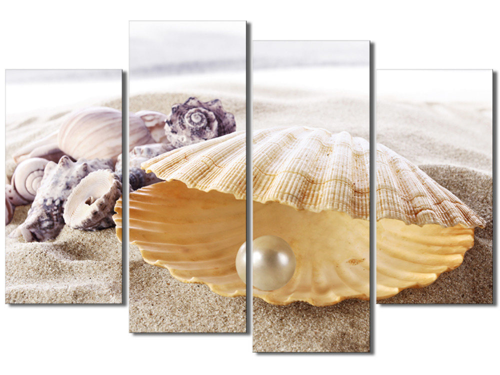 4 panels huge hd beautiful starfish shell top-rated canvas print for living room wall art picture painting artwork unframed