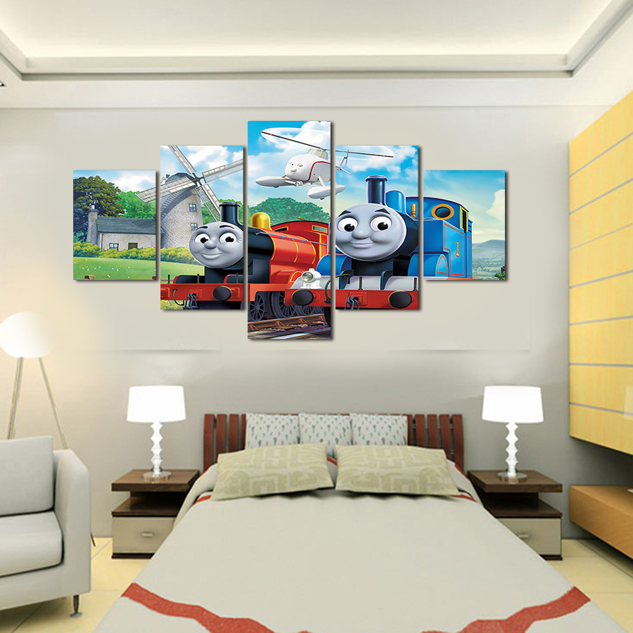 5 panel modern print painting canvas painting modern art print wall art gift top home decoration