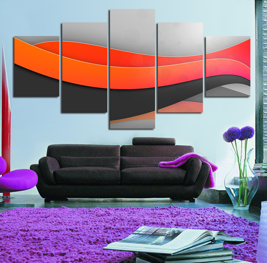 5 panels artwork canvas painting wall art canvas paintings for living room wall cuadros decoracion canvas prints po no frame