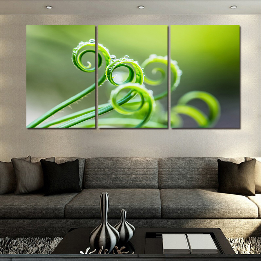 5 panels green eye painting canvas wall art picture wall pictures for living room canvas print modern abstract oil painting