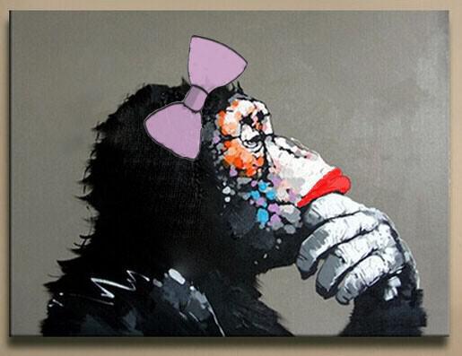 gorilla handpainted modern decoration oil painting wall art paintings picture paiting canvas paints home decor