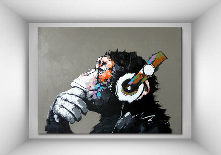 gorilla handpainted modern decoration oil painting wall art paintings picture paiting canvas paints home decor