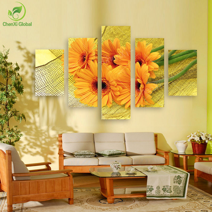 modern prints beautiful flower painting pictures cuadros decoracion painting for living room canvas home decor unframed wedding