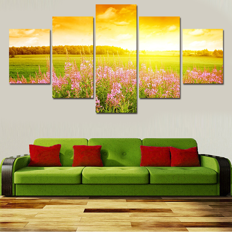 unframed 3 panels under the sun landscape canvas print painting modern canvas wall art for wall decor home decoration artwork