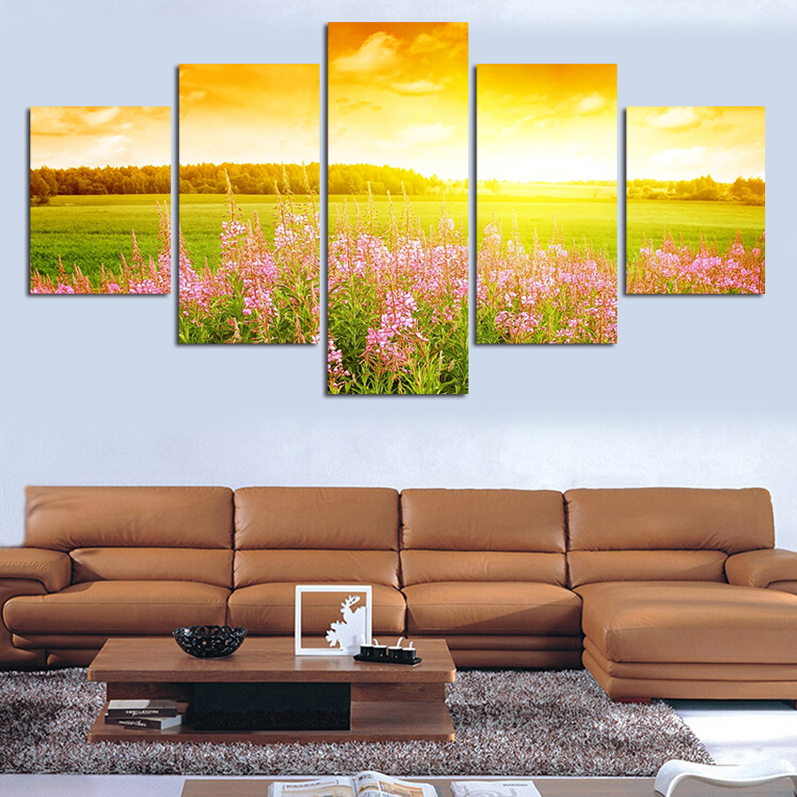 unframed 3 panels under the sun landscape canvas print painting modern canvas wall art for wall decor home decoration artwork