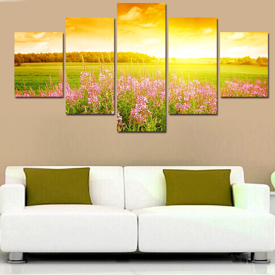 unframed 3 panels under the sun landscape canvas print painting modern canvas wall art for wall decor home decoration artwork