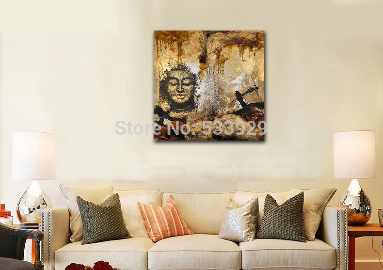 abstract figure buddha hand painted oil painting on canvas tds-cx211---60x60cm