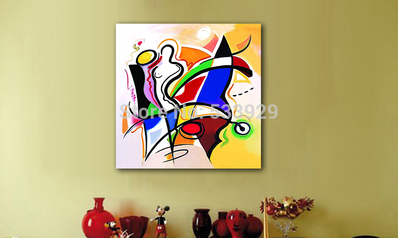 abstract figure hand painted oil painting on canvas tds-cx196---60x60cm