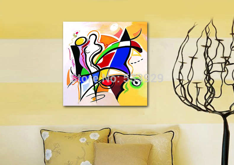 abstract figure hand painted oil painting on canvas tds-cx196---60x60cm