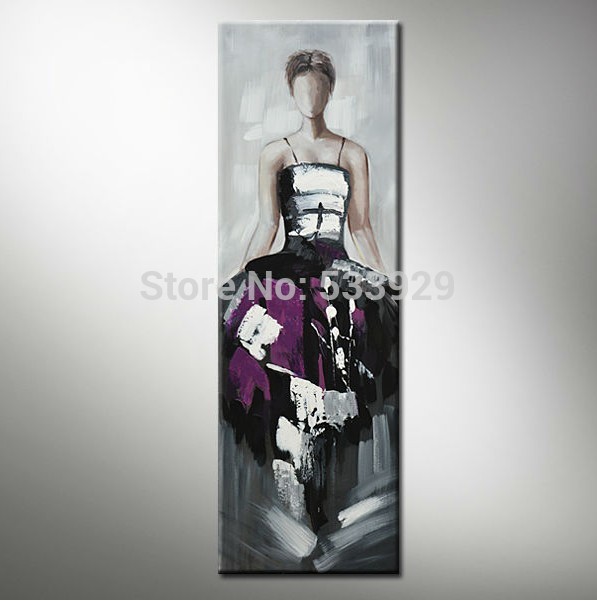 abstract figure hand painted oil painting on canvas tds-cx207---40x120cm