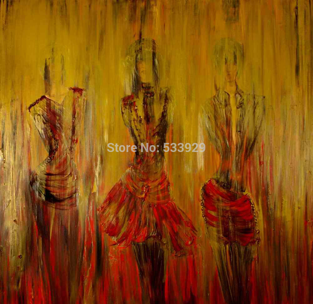 abstract figure hand painted oil painting on canvas tds-cx215---60x60cm