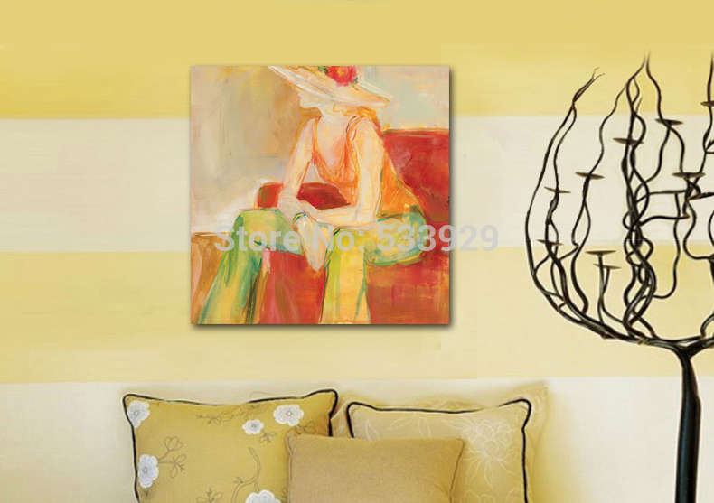 abstract figure hand painted oil painting on canvas tds-cx225---60x60cm