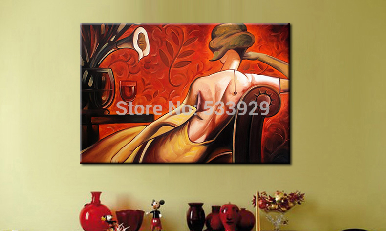 abstract figure hand painted oil painting on canvas tds-cx302---60x90cm