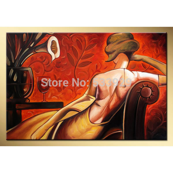 abstract figure hand painted oil painting on canvas tds-cx302---60x90cm