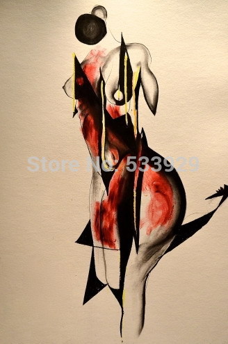 abstract figure hand painted oil painting on canvas tds-cx322---60x90cm