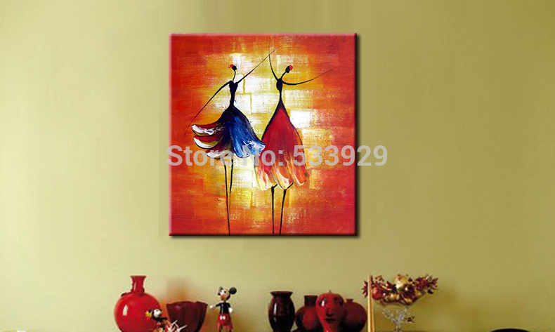 abstract figure hand painted oil painting on canvas tds-cx328---60x60cm