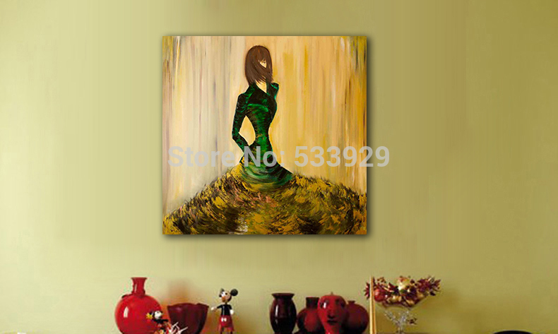 abstract figure modern lady hand painted oil painting on canvas tds-cx213---60x60cm