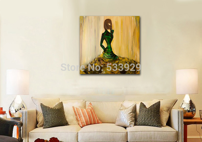 abstract figure modern lady hand painted oil painting on canvas tds-cx213---60x60cm