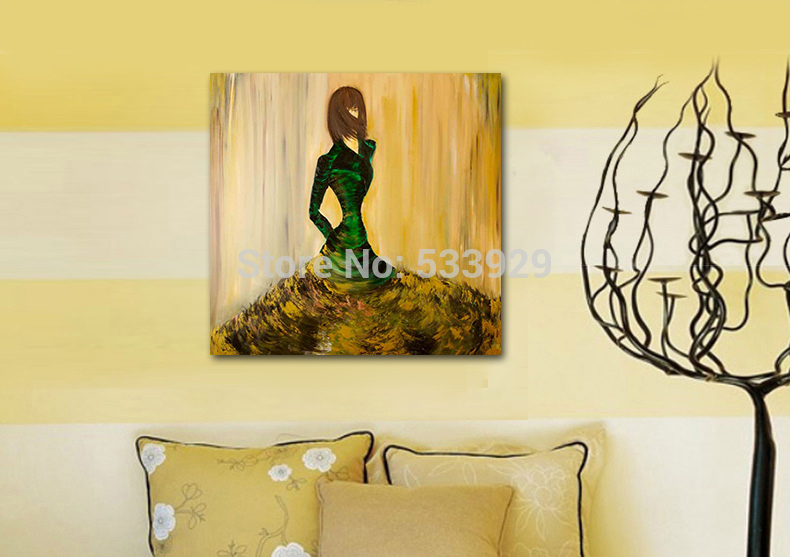 abstract figure modern lady hand painted oil painting on canvas tds-cx213---60x60cm