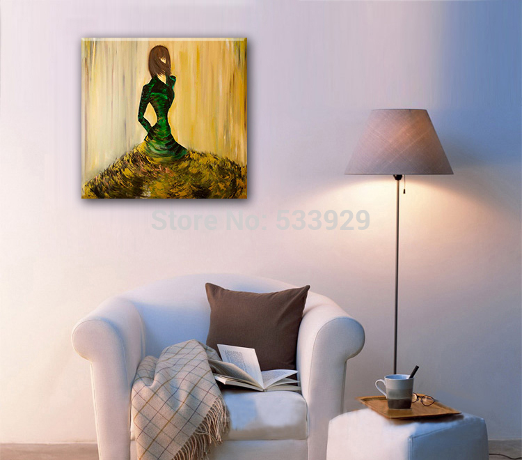 abstract figure modern lady hand painted oil painting on canvas tds-cx213---60x60cm