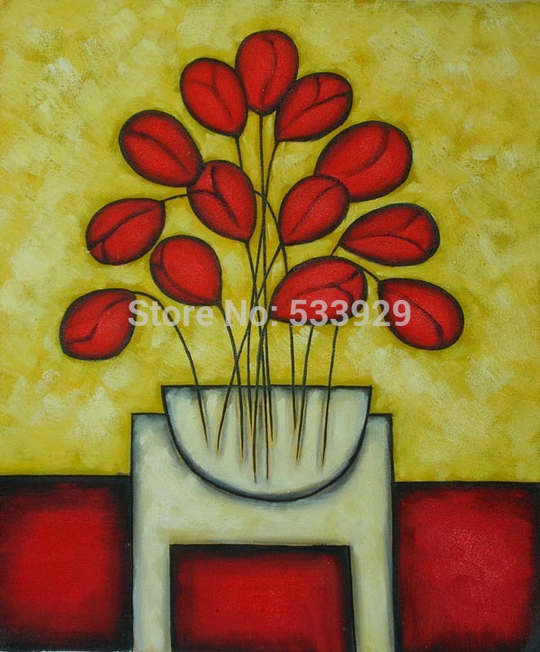 abstract flower hand painted oil painting on canvas painting canvas wall art picture