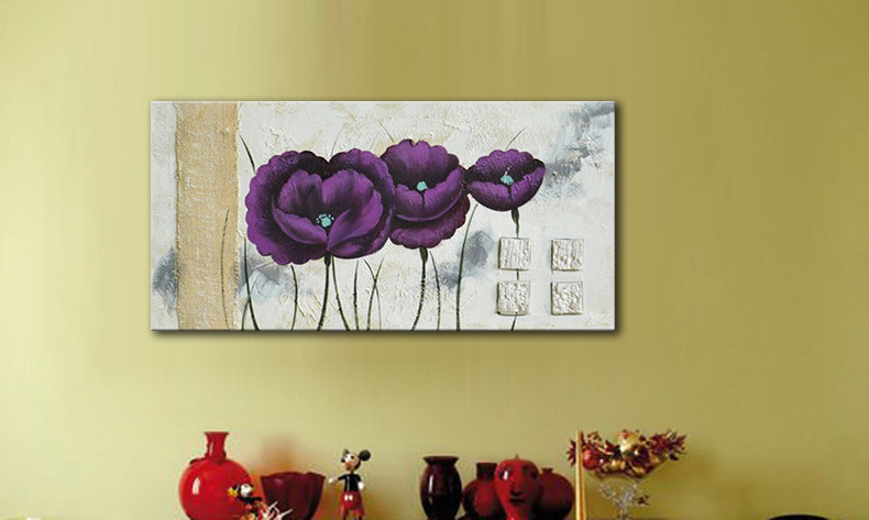 abstract flower hand painted oil painting on canvas tds-cx182---40x100cm