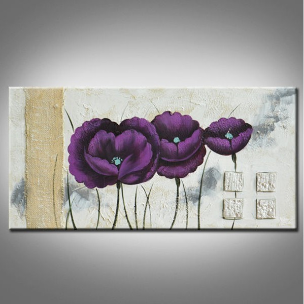 abstract flower hand painted oil painting on canvas tds-cx182---40x100cm