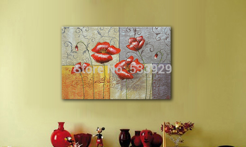 abstract flower hand painted oil painting on canvas tds-cx189---60x90cm