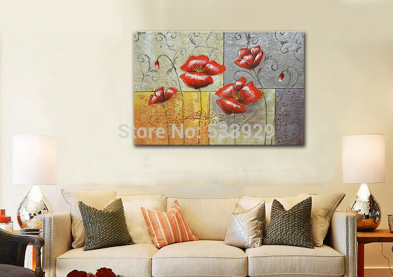 abstract flower hand painted oil painting on canvas tds-cx189---60x90cm