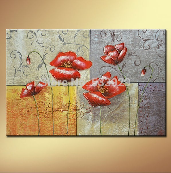 abstract flower hand painted oil painting on canvas tds-cx189---60x90cm