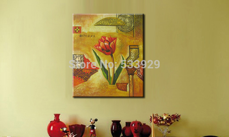 abstract flower hand painted oil painting on canvas tds-cx282---50x60cm