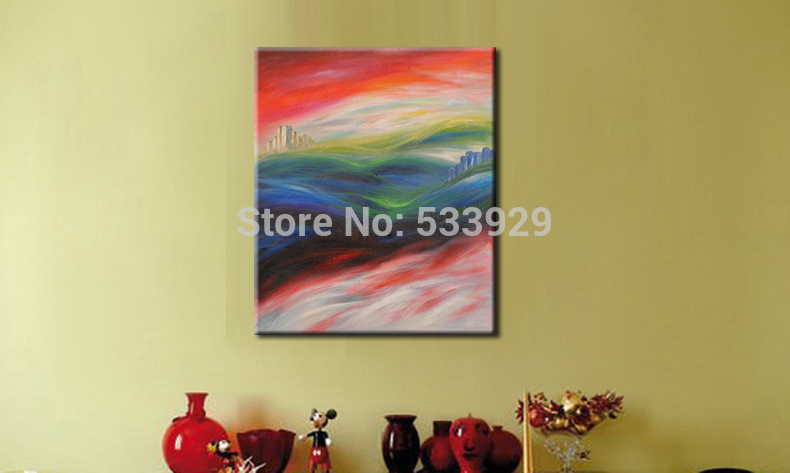 abstract landscape hand painted oil painting on canvas tds-cx272---50x60cm