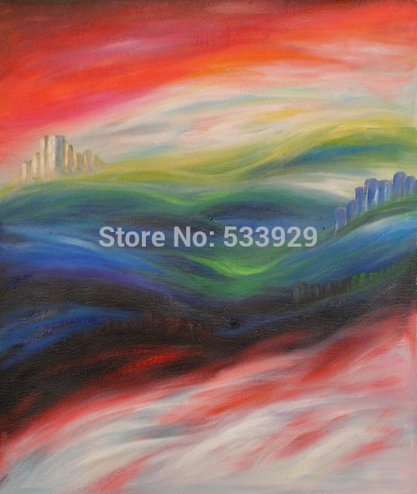 abstract landscape hand painted oil painting on canvas tds-cx272---50x60cm