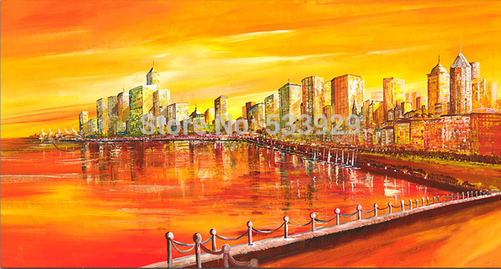 abstract landscape hand painted oil painting on canvas tds-cx344---60x120cm