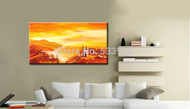 abstract landscape hand painted oil painting on canvas tds-cx345---60x120cm