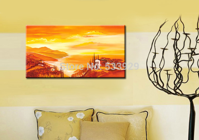 abstract landscape hand painted oil painting on canvas tds-cx345---60x120cm