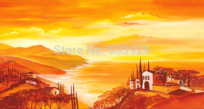 abstract landscape hand painted oil painting on canvas tds-cx345---60x120cm