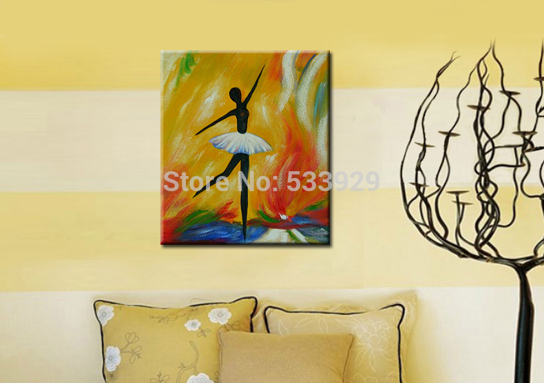 ballet dancer abstract oil painting hand painted oil painting on canvas home decorative art picture