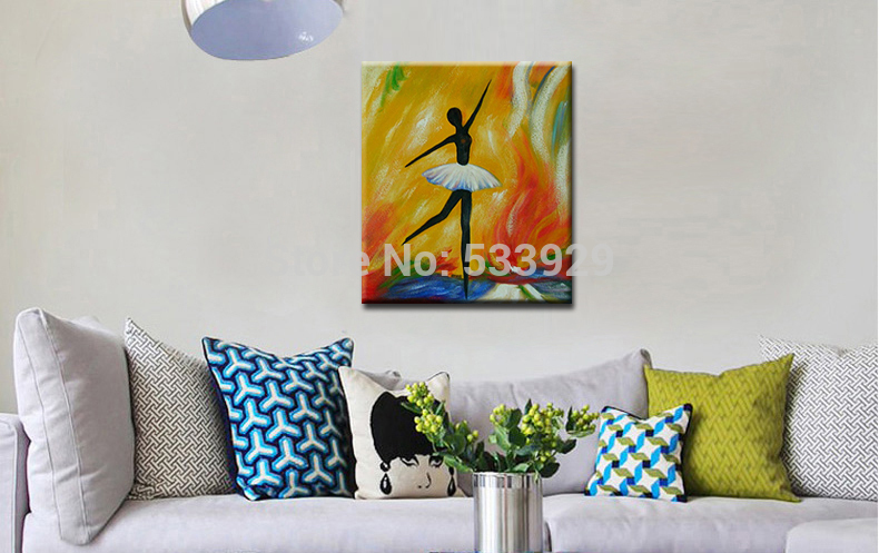 ballet dancer abstract oil painting hand painted oil painting on canvas home decorative art picture