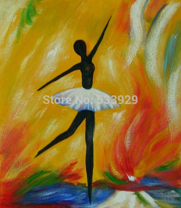 ballet dancer abstract oil painting hand painted oil painting on canvas home decorative art picture