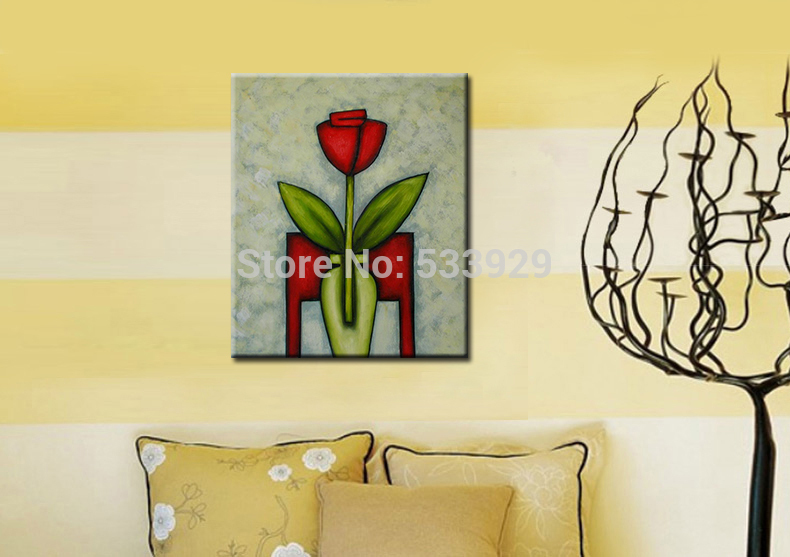 discount abstract flower hand painted oil painting on canvas home decor on canvas home decorative art picture