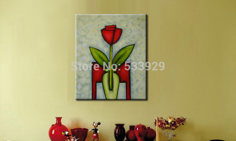 discount abstract flower hand painted oil painting on canvas home decor on canvas home decorative art picture